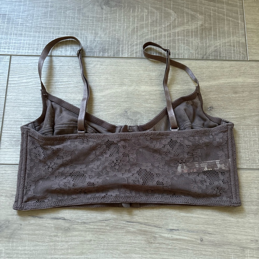 Free People Lace Bralette in Chocolate Brown - Picture 5 of 5